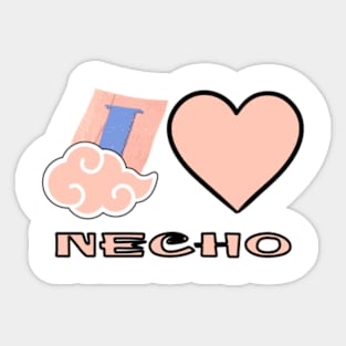 I heart necho Sticker